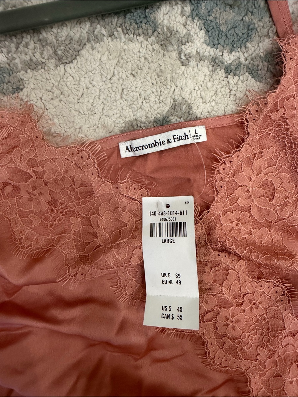 NWT - Abercrombie Wrap-Front Satin Cami Bodysuit